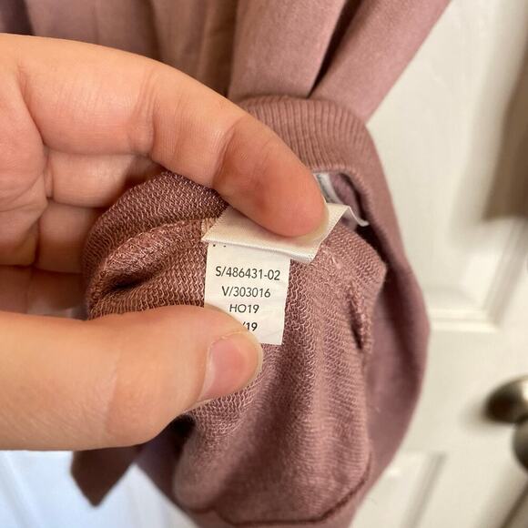 ATHLETA Studio Barre Sweatshirt Dress 2.0 Dogwood Mauve Pink Size Small - Picture 7 of 8